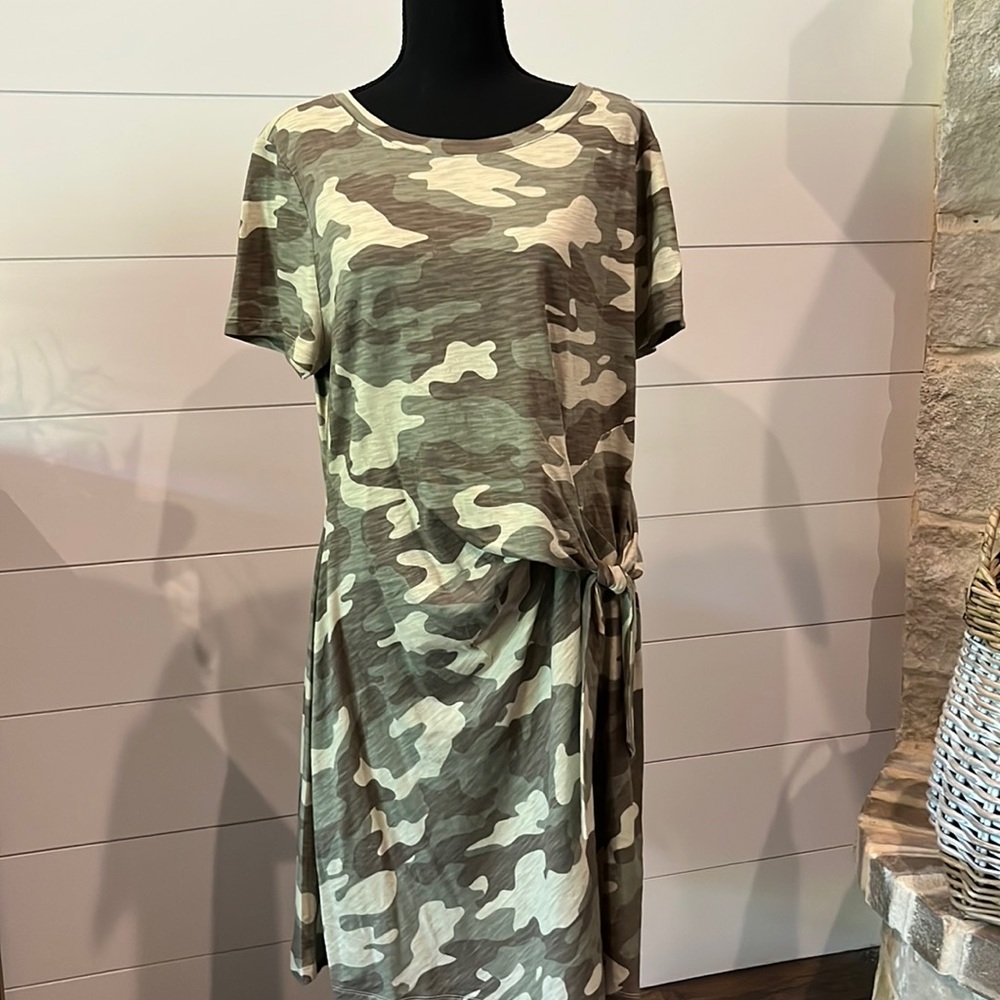 Chico’s T-shirt Camo Dress